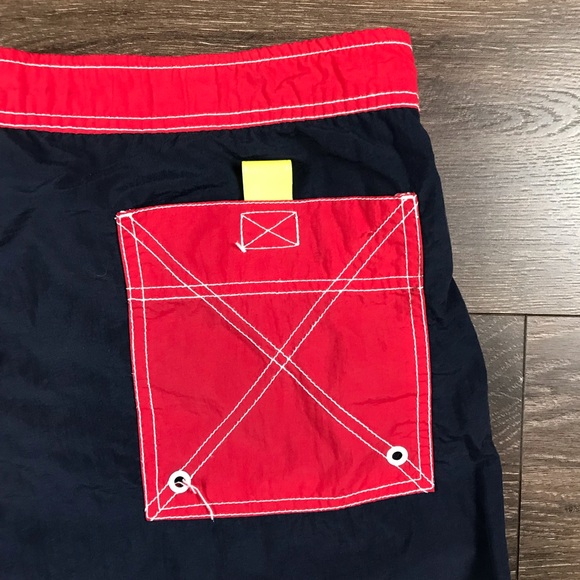 Tommy Hilfiger Authentic Sailing Gear Men’s 1988 Vintage Swim Trunk Shorts Sz L - Picture 7 of 14